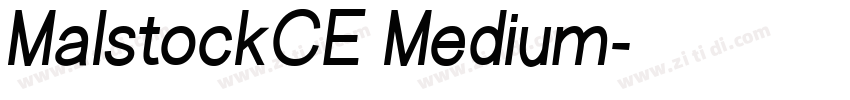 MalstockCE Medium字体转换